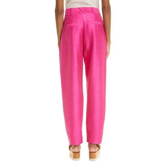 Alemais BLAIRE COTTON & SILK PANTS IN FUCHSIA size 4 / small - Picture 14 of 14